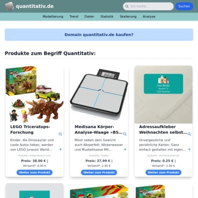 Screenshot quantitativ.de