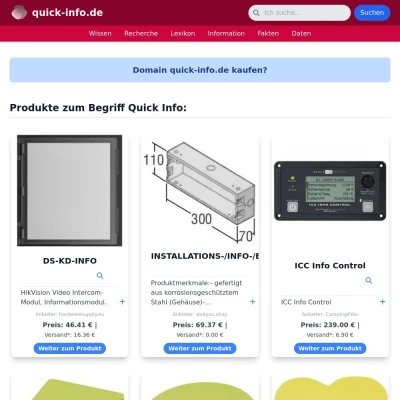 Screenshot quick-info.de