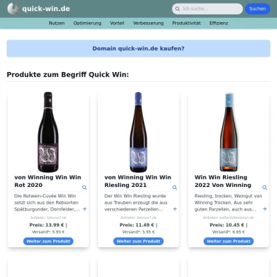 Screenshot quick-win.de