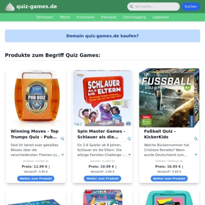 Screenshot quiz-games.de