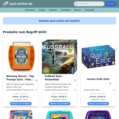 Screenshot quiz-online.de