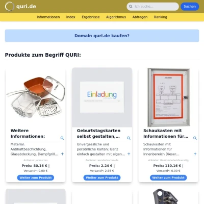 Screenshot quri.de