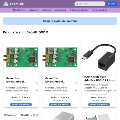 Screenshot qxdm.de