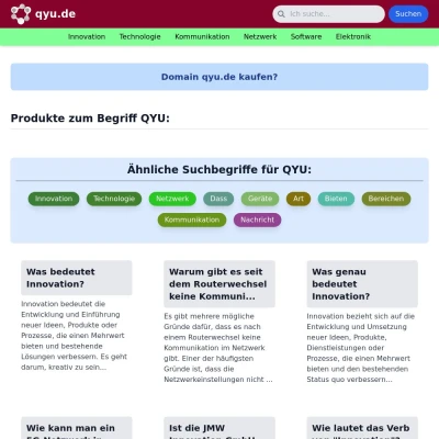 Screenshot qyu.de