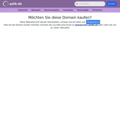 Screenshot qztb.de