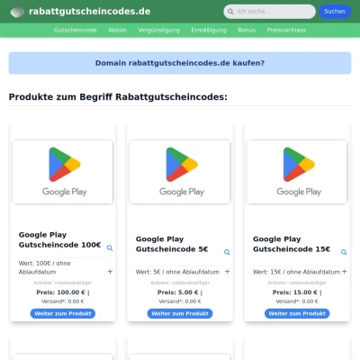 Screenshot rabattgutscheincodes.de