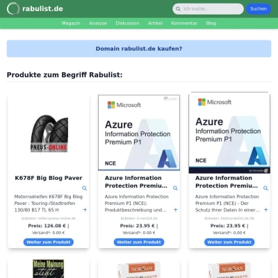 Screenshot rabulist.de