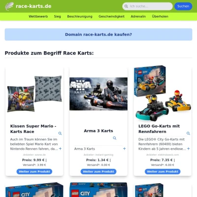 Screenshot race-karts.de