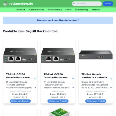 Screenshot rackmonitor.de