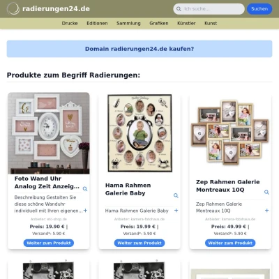 Screenshot radierungen24.de