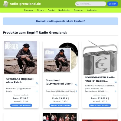 Screenshot radio-grenzland.de