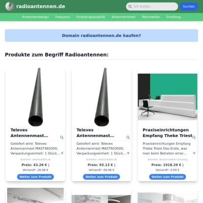 Screenshot radioantennen.de