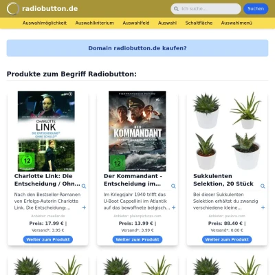 Screenshot radiobutton.de