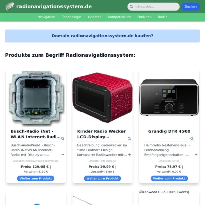 Screenshot radionavigationssystem.de