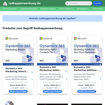 Screenshot radkappenwerbung.de