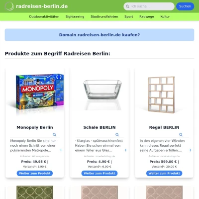 Screenshot radreisen-berlin.de