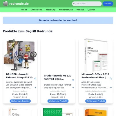 Screenshot radrunde.de