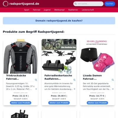 Screenshot radsportjugend.de