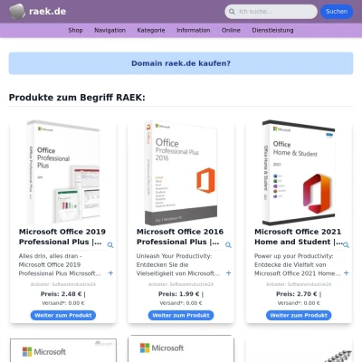 Screenshot raek.de