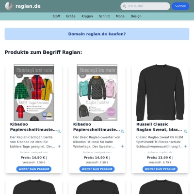 Screenshot raglan.de