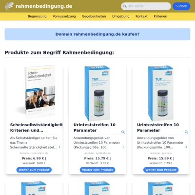 Screenshot rahmenbedingung.de