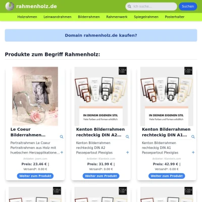 Screenshot rahmenholz.de