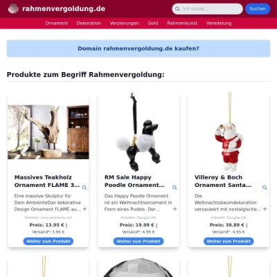 Screenshot rahmenvergoldung.de