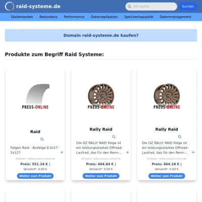 Screenshot raid-systeme.de