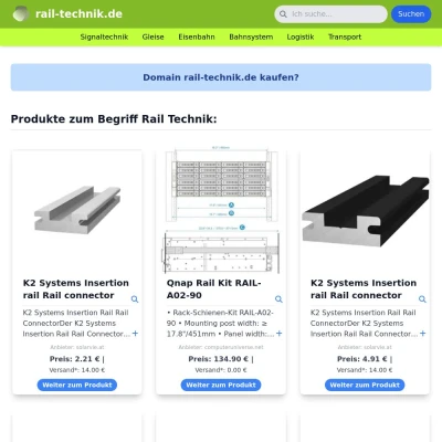Screenshot rail-technik.de