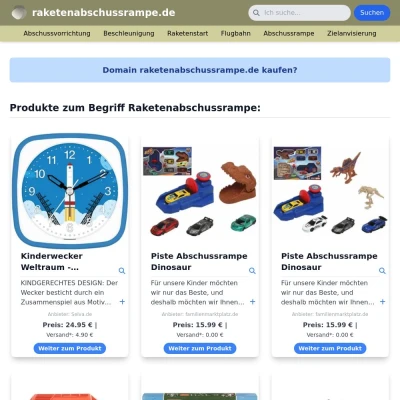 Screenshot raketenabschussrampe.de