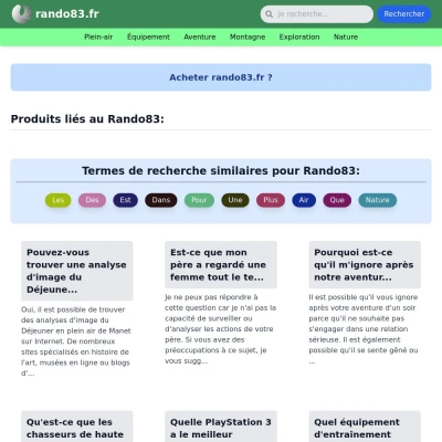 Screenshot rando83.fr