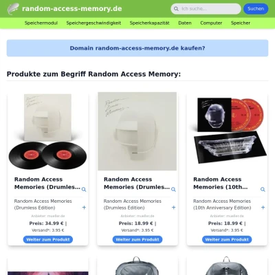Screenshot random-access-memory.de