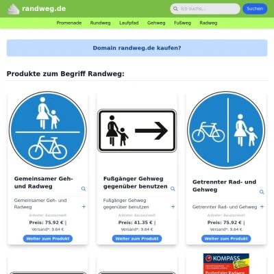 Screenshot randweg.de