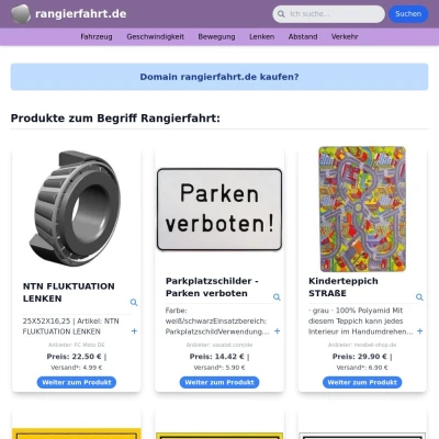 Screenshot rangierfahrt.de