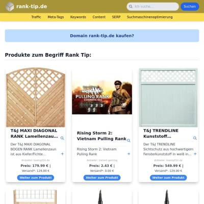 Screenshot rank-tip.de