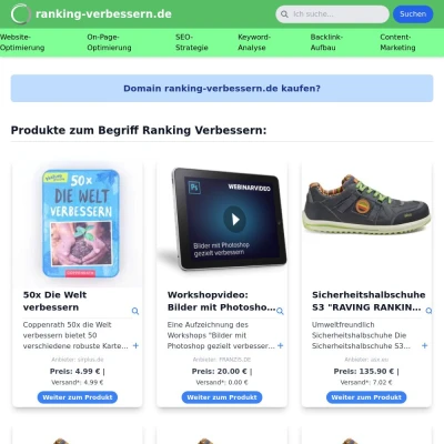 Screenshot ranking-verbessern.de