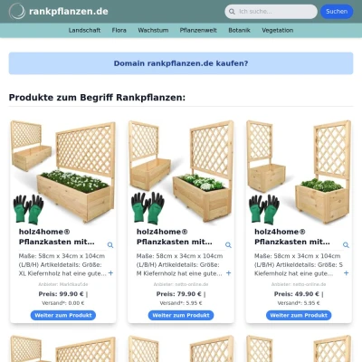 Screenshot rankpflanzen.de