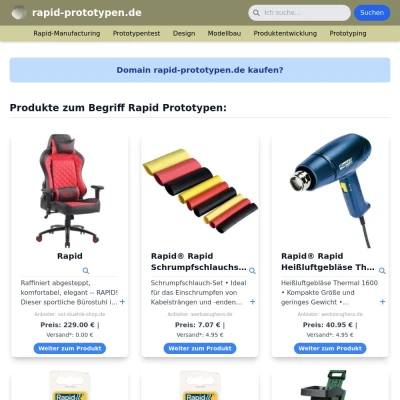 Screenshot rapid-prototypen.de