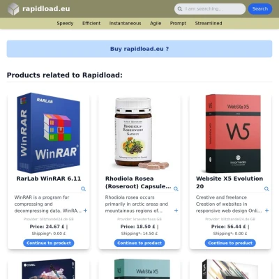 Screenshot rapidload.eu