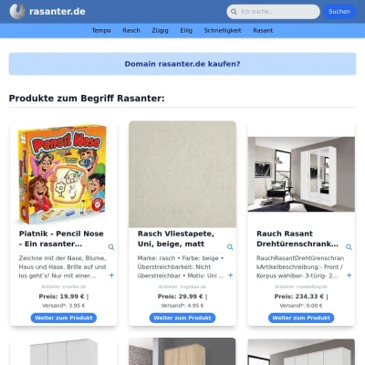 Screenshot rasanter.de