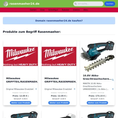 Screenshot rasenmaeher24.de