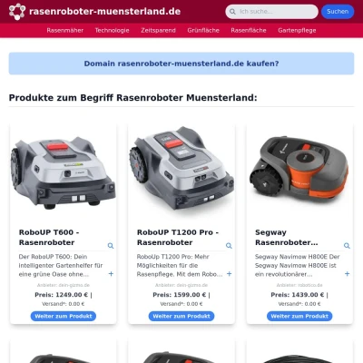 Screenshot rasenroboter-muensterland.de