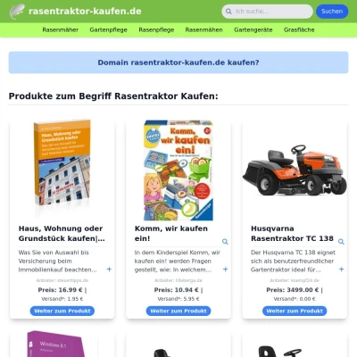 Screenshot rasentraktor-kaufen.de