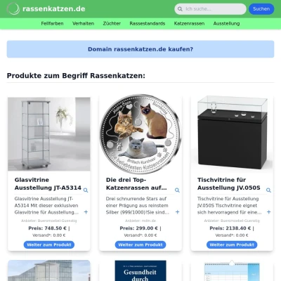 Screenshot rassenkatzen.de