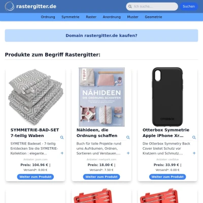 Screenshot rastergitter.de