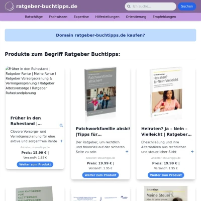 Screenshot ratgeber-buchtipps.de