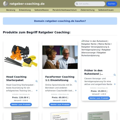 Screenshot ratgeber-coaching.de