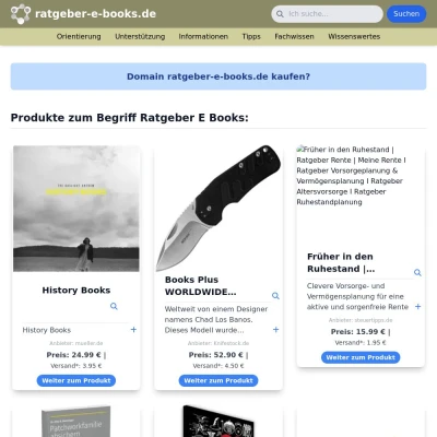 Screenshot ratgeber-e-books.de