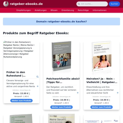 Screenshot ratgeber-ebooks.de