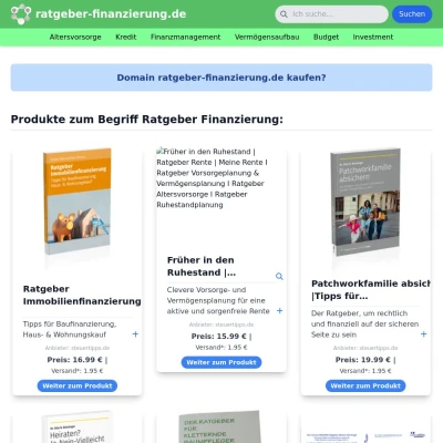 Screenshot ratgeber-finanzierung.de